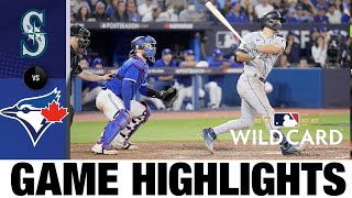 Mariners vs Blue Jays Wild Card Game 2 Highlights 10822  MLB Postseason Highlights [upl. by Jarid]