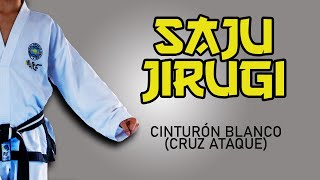 FORMA TUL Cruz de Ataque  Saju Jirugi  Cinto Blanco TaeKwonDo ITF ESC ATRA SUR [upl. by Loseff450]