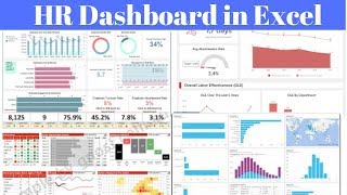 Make HR Dashboard in Excel [upl. by Aed]