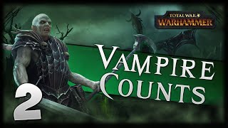 SURROUNDED BY ZOMBIES Total War Warhammer  Vampire Counts Campaign 2 [upl. by Reena]