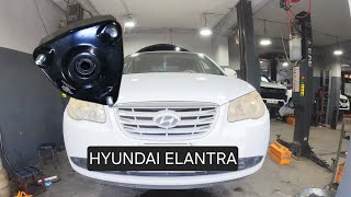 strut mount replacement  hyundai elantra 20112016 torque specs [upl. by Ydor285]