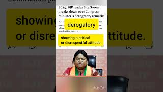 BJP leader Sita Soren breaks down over Congress Ministers derogatory meaning malayalam [upl. by Lux]