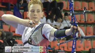 Allemand  Bariteaud MHCL  Championnat de France Salle Jeunes Nîmes 2017 [upl. by Ahcire]