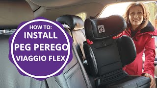 How to fit Peg Perego Viaggio Flex into a car [upl. by Neyuh]