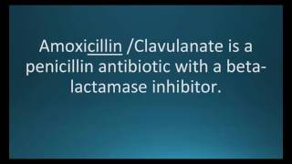 How to pronounce amoxicillin  clavulanate Augmentin Memorizing Pharmacology Flashcard [upl. by Antipus]