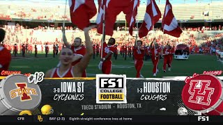 FS1 CFB intro  18 Iowa State  Houston  9282024 [upl. by Aldarcy]