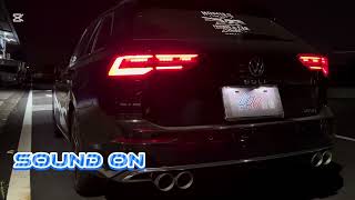 鉝捷排氣管 lij exhaust Volkswagen GOLF 8 Variant 280 eTSI 15 中尾段閥門版 [upl. by Caro657]