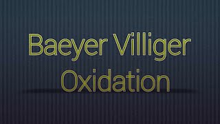 Baeyer Villiger oxidation reaction with mechanism Bsc 2nd year organic chemistryVBSPU [upl. by Sherourd965]