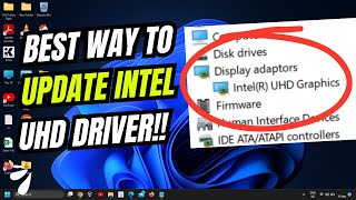 How To Update Intel UHD Graphics Driver On Windows 1110 [upl. by Dorotea]