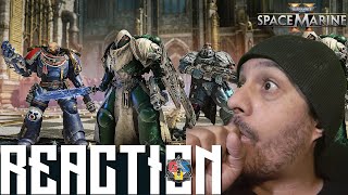 WARHAMMER SPACE MARINE 2 Launch Trailer REACTION Warhammer 40K Gameplay Footage amp Customization [upl. by Ydnirb]