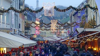 Valkenburg the Christmas town of the Netherlands 🇳🇱 Part I 4K [upl. by Oina124]