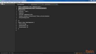 Angular 2 Solutions  Intermediate Concepts  Injecting a Simple Service into a Compo  packtpubcom [upl. by Raybourne299]