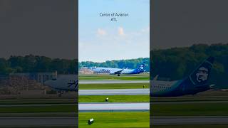 Alaska Boeing 737 MAX 9 Landing  Atlanta Airport Plane Spotting [upl. by Marzi]