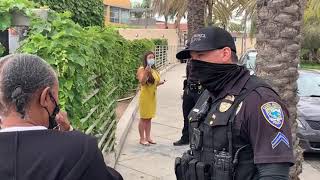 Buttless Karen lies and calls police for filming in public property [upl. by Heinrike]