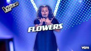 Lyana  Flowers  Blind Auditions  The Voice Kids  VTM [upl. by Finley508]