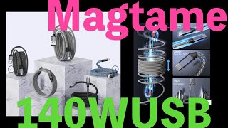 【Magtame】140W対応最強USBケーブル＆Magsafe3アダプタを試してみた クーポンコードあり [upl. by Enatan]