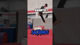 Los saltos mas grandes 🔥 salto parkour competencia [upl. by Eirruc]