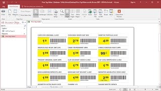 How to Create Your Own Price Tags in Access amp Excel [upl. by Anirpas]