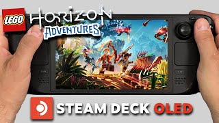 Lego Horizon Adventures  Steam Deck Oled Gameplay  Steam OS  Launch Day Performance [upl. by Cohleen649]