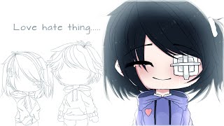 ° Love hate thing ° Meme  Ft my BFF Nashiru  Gacha club [upl. by Essile12]