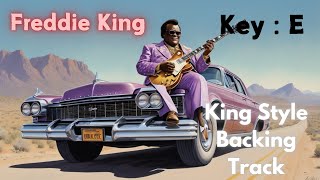 Freddie King Style Boogie Woogie Backing Track  Artist Influence  Key E [upl. by Tereb]