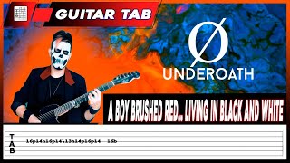 Underoath  A Boy Brushed Red Living In Black And White  Guitar cover  Tab [upl. by Etnuahc]