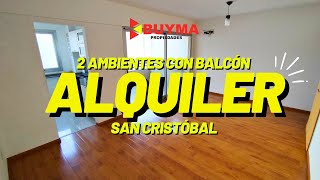 ALQUILER DISPONIBLE  2 AMBIENTES CON BALCON  SAN CRISTOBAL [upl. by Encratia705]