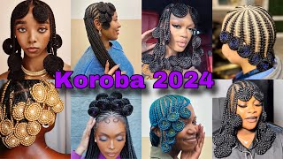 🔥TikTok Most Trending African Koroba Braided Hairstyles For Black Women 2024  Latest Hairstyles [upl. by Atinel]