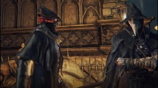 Bloodborne  Hunter Meets Eileen the Crow in Central Yharnam [upl. by Yraeht]