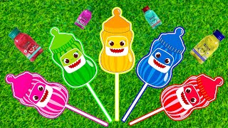 Some Lots of BIG lollipops  Satisfying video yummy candies Shark Eggs [upl. by Sly]