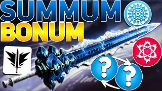 FIRST Legendary Wave Frame Sword Summum Bonum Review  Destiny 2 The Final Shape [upl. by Ovid247]