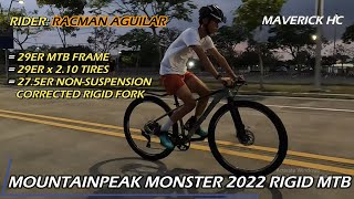 275 SAGMIT K20 Rigid Fork sa 29 MOUNTAINPEAK MONSTER 2022 amp KENDA Tire ni Racman Aguilar [upl. by Leigh938]