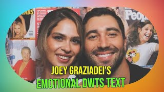 Joey Graziadeis Heartfelt Text to Kelsey Anderson After DWTS Debut [upl. by Au]