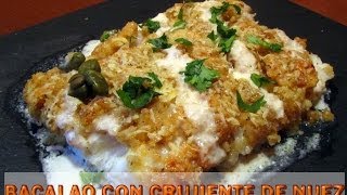 BACALAO CON CRUJIENTE DE NUECES Y PARMESANO [upl. by Reizarf]