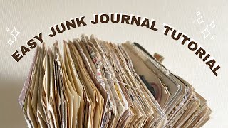 How to Make a Junk Journal  Stepbystep process amp my top tips ✨ [upl. by Weider]