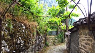 226 Mikro Papigo village walk in Zagorochoria Ioannina Greece [upl. by Lothar881]