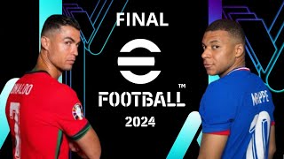 FINAL ¿FRANCIA VS PORTUGAL SE GANARA LA EUROCOPA 2024 PORTUGAL EFOOTBALL PS4 [upl. by Mendel]