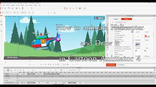 Learn to draw and basic animate Helicopter in Cartoon Animator 4 [upl. by Geiss224]