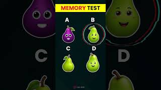 Photographic Memory Test Part  2  Fruits Edition braintest braingames [upl. by Treve]