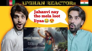 Dheere Dheere  Devara Second Single  NTR  Janhvi Kapoor  Anirudh  Shilpa Rao  Afghan Reaction [upl. by Mazel]