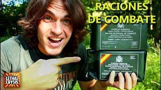 Sobrevivo UN DÍA en el bosque con comida de SUPERVIVENCIA MILITAR [upl. by Savinirs585]