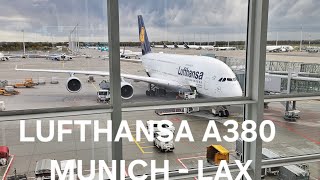 Lufthansa A380 Munich to Los Angeles [upl. by Rauch]