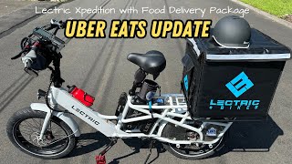 Uber Eats Ebike Delivery Update  Lectric Xpedition with Food Delivery Package [upl. by Zenobia]