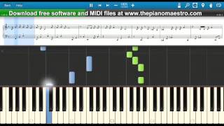 Holy Grail  JayZ ft Justin Timberlake  piano lesson with Synthesia [upl. by Lawrenson724]