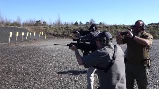 Beretta ARX160ARX100 CarbineSBR Being Fired at Beretta Tactical Summit 2015 [upl. by Chura]