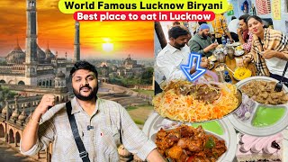 I tried World Famous Lucknow Biryani amp Best Place to eat in Lucknow  Lucknow food tour 🤤 [upl. by Zinnes]