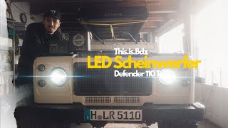 Defender Td5  Led Scheinwerfer mit Tagfahrlicht einbauen  LTPRTZ  7 Zoll BiLED [upl. by Acinomed]