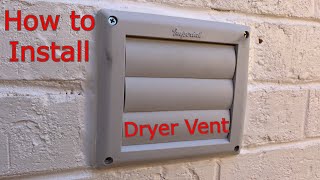 How to install a dryer vent in the brick wall [upl. by Nofets]