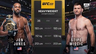 🔴 UFC 309 Jon Jones vs Stipe Miocic  Full Fight amp Highlights  Heavyweight Title Bout [upl. by Rehpinnej628]