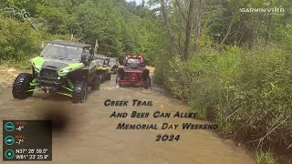 Creek Trail and Beer Can Alley Memorial Day 2024 I Outlaw Trails I West Virginia [upl. by Nivek]